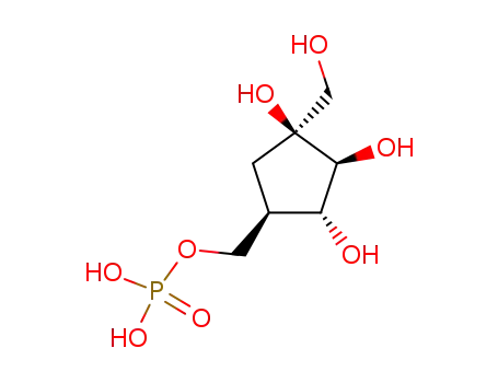Molecular Structure of 101932-65-4 (5-carbafructofuranose 6-phosphate)