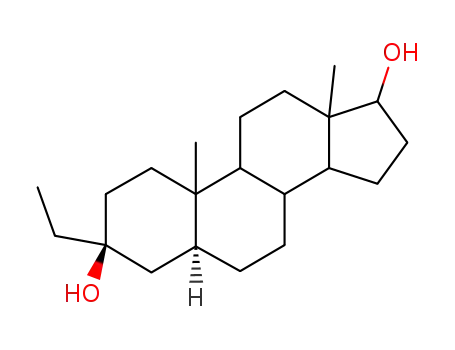 Molecular Structure of 10148-99-9 ((3alpha,5alpha,17beta)-3-ethylandrostane-3,17-diol)