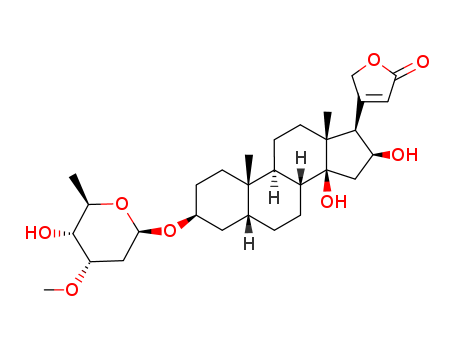 3-[(3S,5R,10S,13R,14S,16S,17R)-14,16-dihydroxy-3-[(2R,5R)-5-hydroxy-4-methoxy-6-methyloxan-2-yl]oxy-10,13-dimethyl-1,2,3,4,5,6,7,8,9,11,12,15,16,17-tetradecahydrocyclopenta[a]phenanthren-17-yl]-2H-fur