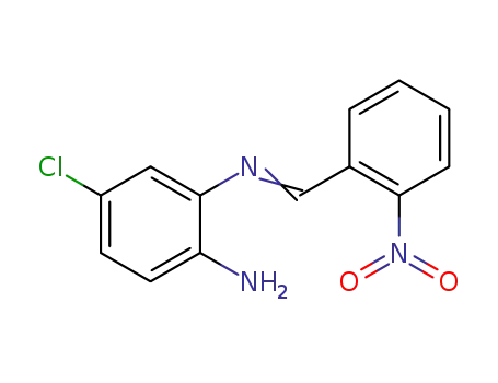 Molecular Structure of 10173-61-2 (4-chloro-N~2~-[(E)-(2-nitrophenyl)methylidene]benzene-1,2-diamine)