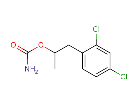Molecular Structure of 10156-28-2 (Carbamic acid 2,4-dichloro-α-methylphenethyl ester)