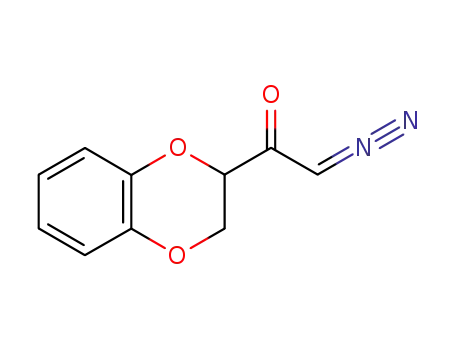 Molecular Structure of 93388-01-3 (2-Diazo-1-(2,3-dihydro-benzo[1,4]dioxin-2-yl)-ethanone)