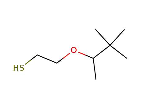 Molecular Structure of 10160-73-3 (2-(1,2,2-Trimethylpropoxy)ethanethiol)