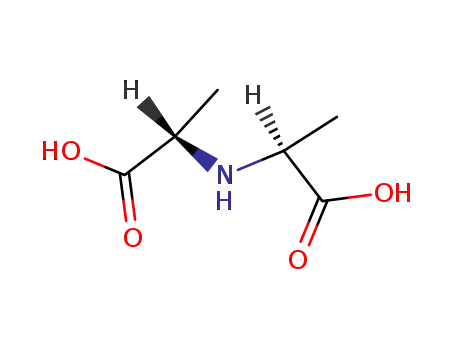 Molecular Structure of 92283-80-2 (L-Alanine, N-(1-carboxyethyl)-, (S)- (9CI))