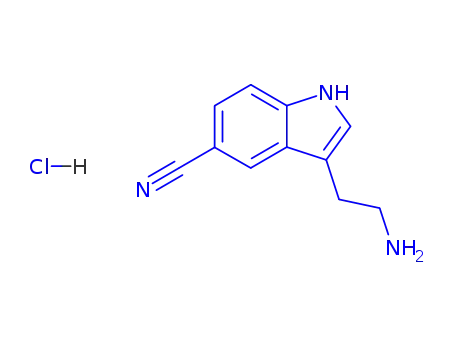 Molecular Structure of 101831-71-4 (5-CYANOTRYPTAMINE HYDROCHLORIDE)