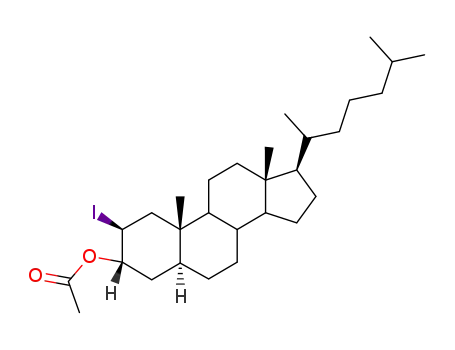 Acetic acid (2S,3S,5S,10S,13R,17R)-17-(1,5-dimethyl-hexyl)-2-iodo-10,13-dimethyl-hexadecahydro-cyclopenta[a]phenanthren-3-yl ester
