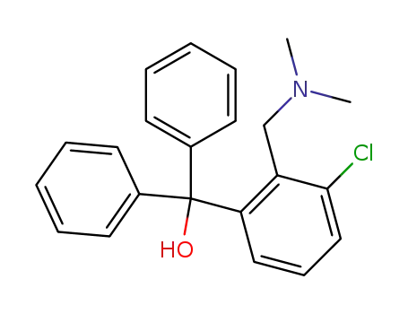 Molecular Structure of 10169-24-1 ({3-chloro-2-[(dimethylamino)methyl]phenyl}(diphenyl)methanol)