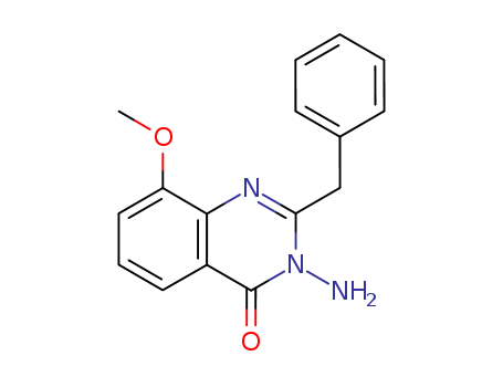 4(3H)-QUINAZOLINONE,3-AMINO-2-BENZYL-8-METHOXY-