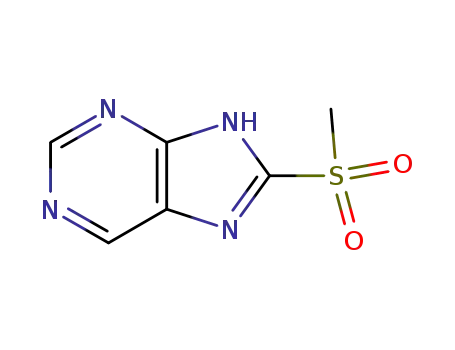 Molecular Structure of 10179-91-6 (8-(methylsulfonyl)-7H-purine)