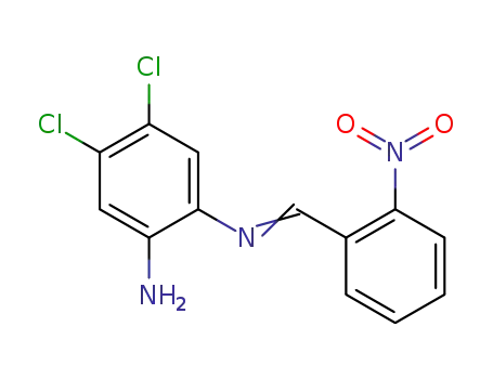 Molecular Structure of 10173-63-4 (4,5-dichloro-N-[(E)-(2-nitrophenyl)methylidene]benzene-1,2-diamine)