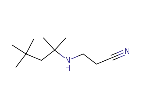Molecular Structure of 86375-28-2 (3-(TERT-OCTYLAMINO)PROPIONITRILE)