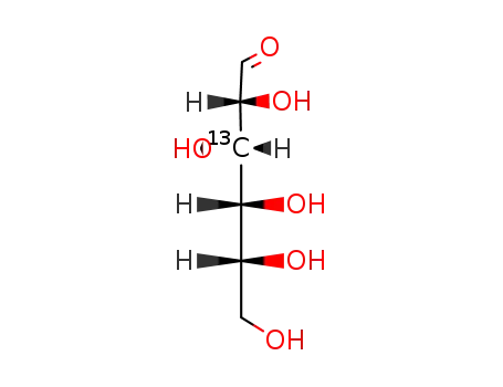 Molecular Structure of 101615-88-7 (D-GLUCOSE (3-13C))