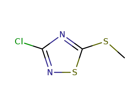 Molecular Structure of 10191-90-9 (3-CHLORO-5-METHYLTHIO-1,2,4-THIADIAZOLE)