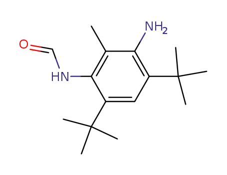 Molecular Structure of 101427-88-7 (3-AMINO-4,6-DITERT-BUTYL-2-METHYLPHENYLFORMAMIDE)
