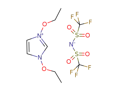Molecular Structure of 1017254-66-8 ((OEt)2Im-NTF2)