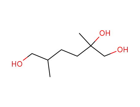 Molecular Structure of 10171-73-0 (2,5-dimethylhexane-1,2,6-triol)