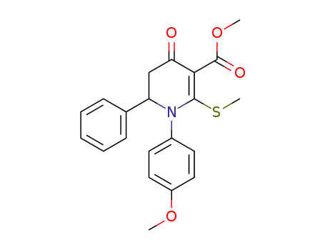 Methyl 1,4,5,6-tetrahydro-1-(4-methoxyphenyl)-2-methylthio-4-oxo-6-phenyl-3-pyridinecarboxylate