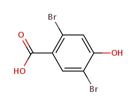 Molecular Structure of 101421-19-6 (2,5-Dibromo-4-hydroxybenzoic acid)