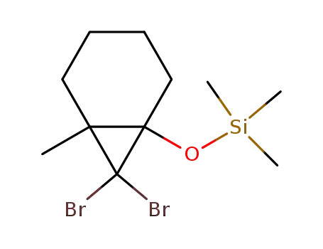 (7,7-Dibromo-6-methyl-bicyclo[4.1.0]hept-1-yloxy)-trimethyl-silane