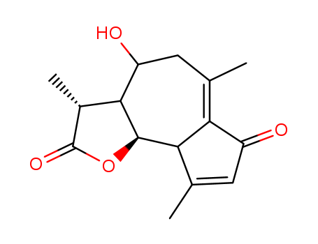Azuleno[4,5-b]furan-2,7-dione,3,3a,4,5,9a,9b-hexahydro-4-hydroxy-3,6,9-trimethyl-, (3S,3aR,4S,9aS,9bR)- cas  10180-88-8