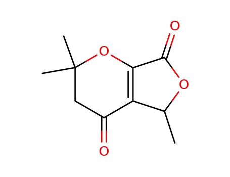 Molecular Structure of 1013-11-2 (2,2,5-trimethyl-2H-furo[3,4-b]pyran-4,7(3H,5H)-dione)