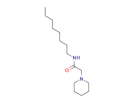 Molecular Structure of 101452-59-9 (N-octyl-2-piperidin-1-ylacetamide)