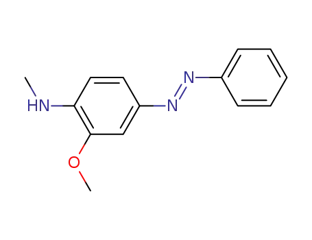 Molecular Structure of 10121-94-5 (3-METHOXY-4-MONOMETHYLAMINOAZOBENZENE)