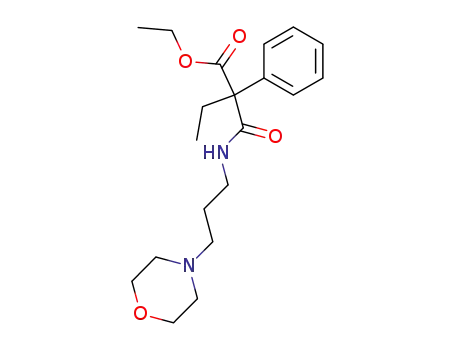 Molecular Structure of 101756-22-3 (N-(3-Morpholinopropyl)phenylethylmalonamidic acid ethyl ester)