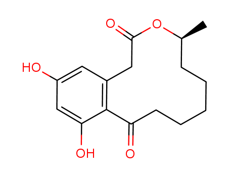 2H-3-Benzoxacyclododecin-2,10(1H)-dione,4,5,6,7,8,9-hexahydro-11,13-dihydroxy-4-methyl-, (4S)- cas  10140-70-2
