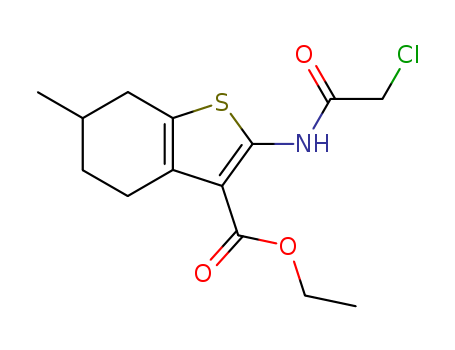 2-(2-Chloroacetylamino)-6-methyl-4,5,6,7-tetrahydrobenzo[b]thiophene-3-carboxylic acid ethyl ester