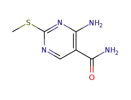 4-AMINO-2- (METHYLTHIO) 피리 미딘 -5-CARBOXAMIDE
