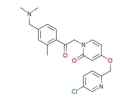 4-((5-chloropyridin-2-yl)methoxy)-1-(2-(4-((dimethylamino)methyl)-2-methylphenyl)-2-oxoethyl)pyridin-2(1H)-one