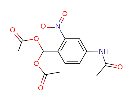 4-acetylamino-1-diacetoxymethyl-2-nitro-benzene