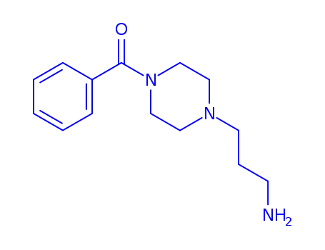 Molecular Structure of 102391-96-8 (3-(4-Benzoylpiperazinyl)propanamine)