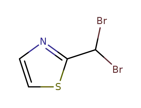 Molecular Structure of 134271-22-0 (2-Dibromomethylthiazole)