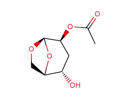 Molecular Structure of 102719-14-2 (.beta.-D-arabino-Hexopyranose, 1,6-anhydro-3-deoxy-, 2-acetate)