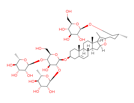 b-D-Glucopyranoside, (3b,25R)-26-(b-D-glucopyranosyloxy)furosta-5,20(22)-dien-3-ylO-6-deoxy-a-L-mannopyranosyl-(1&reg;2)-O-[6-deoxy-a-L-mannopyranosyl-(1&reg;4)]-