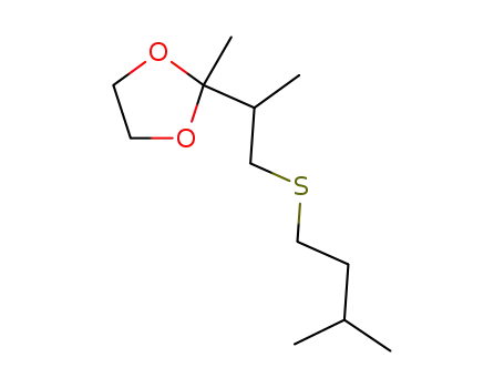 2-methyl-2-{1-[(3-methylbutyl)sulfanyl]propan-2-yl}-1,3-dioxolane