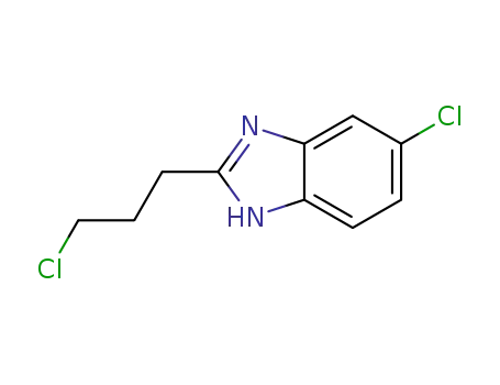 Molecular Structure of 788764-14-7 (5-chloro-2-(3-chloropropyl)-1H-benzo[d]imidazole)