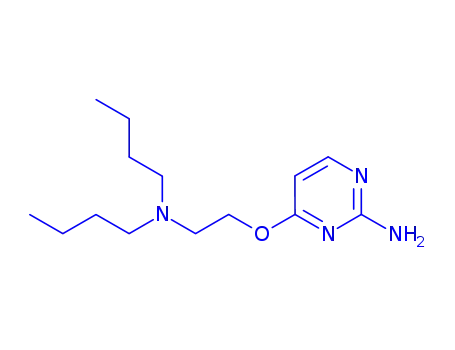 Molecular Structure of 102207-73-8 (4-[2-(dibutylamino)ethoxy]pyrimidin-2-amine)