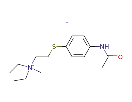 2-(4-acetamidophenyl)sulfanylethyl-diethyl-methyl-azanium iodide