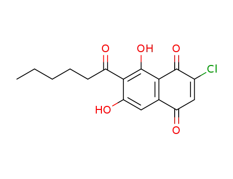 3-chloro-6-hexanoyl-7-hydroxyjuglone