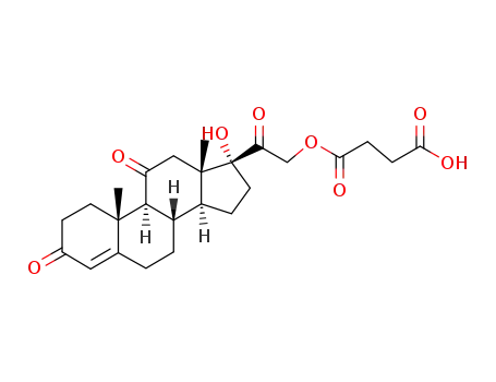 Molecular Structure of 10215-75-5 (Cortisone 21-hemisuccinate)