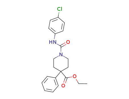 ethyl 1-[(4-chlorophenyl)carbamoyl]-4-phenylpiperidine-4-carboxylate