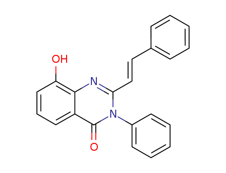 4(3H)-QUINAZOLINONE,8-HYDROXY-3-PHENYL-2-STYRYL-