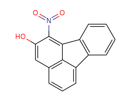 Molecular Structure of 102493-15-2 (1-nitrofluoranthen-2-ol)
