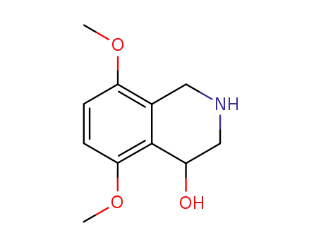 Molecular Structure of 102073-77-8 (5,8-DIMETHOXY-1,2,3,4-TETRAHYDROISOQUINOLIN-4-OL HYDROCHLORIDE)