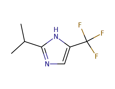 Molecular Structure of 33468-89-2 (1H-Imidazole, 2-(1-methylethyl)-4-(trifluoromethyl)-)