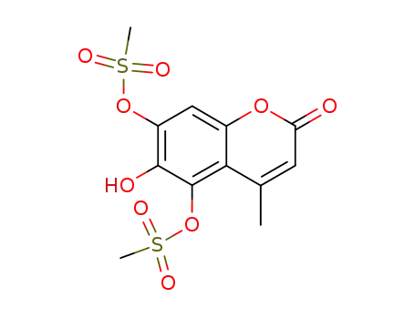 6-hydroxy-5,7-bis-methanesulfonyloxy-4-methyl-coumarin