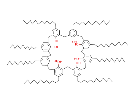 Molecular Structure of 102622-20-8 (PARA-DODECYLCALIX(8)ARENE)